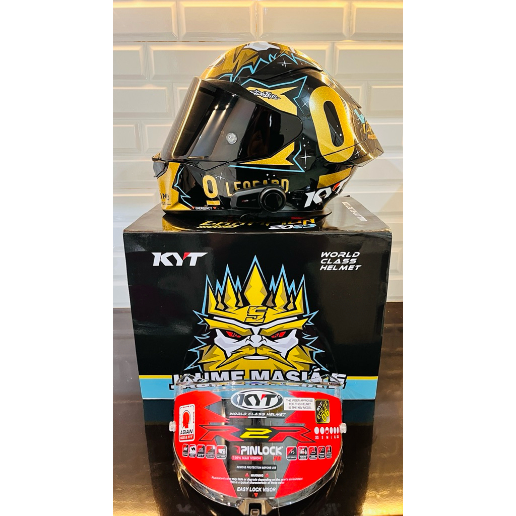 KYT R2R Pro SE Jaume Masia World Champion Moto3 2023 Size M With Dark Visor