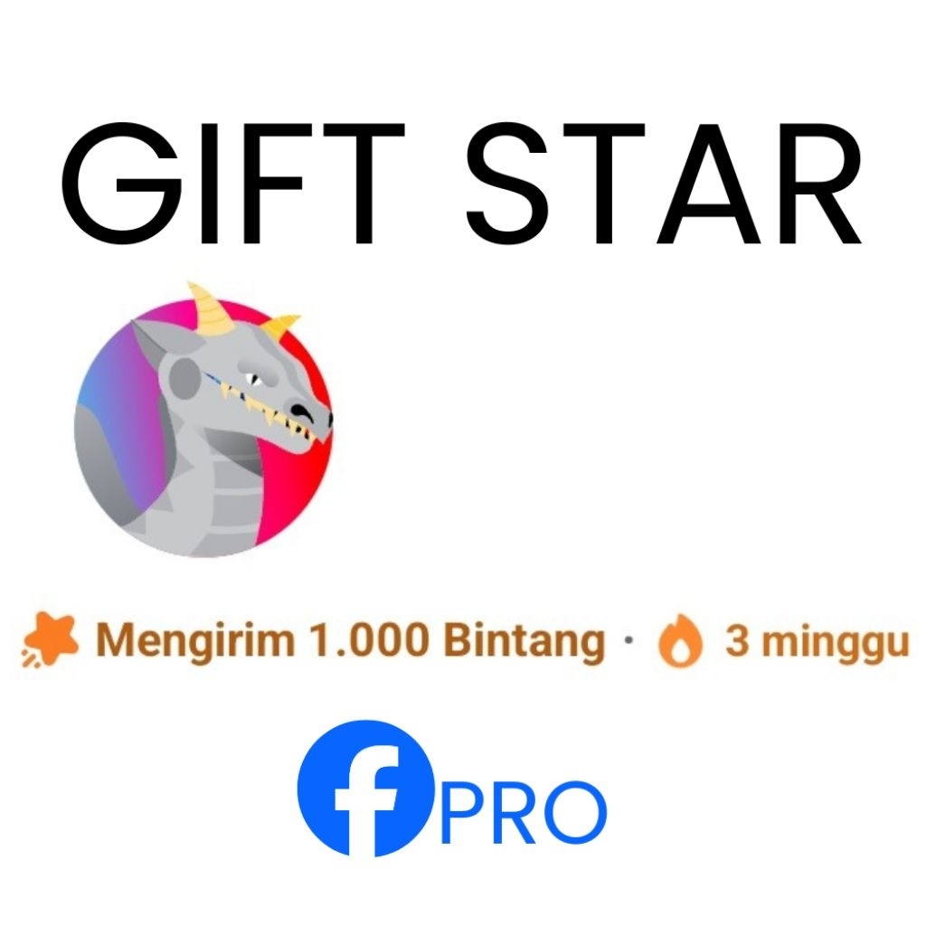 GIFT 1000 BINTANG FACEBOOK TERMURAH BINTANG FACEBOOK PRFESSIONAL