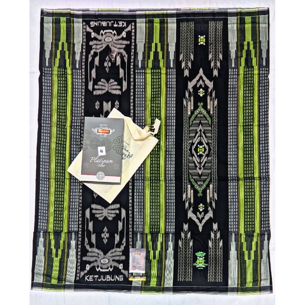 sarung ketjubung gsi silver kemasan box paperbag