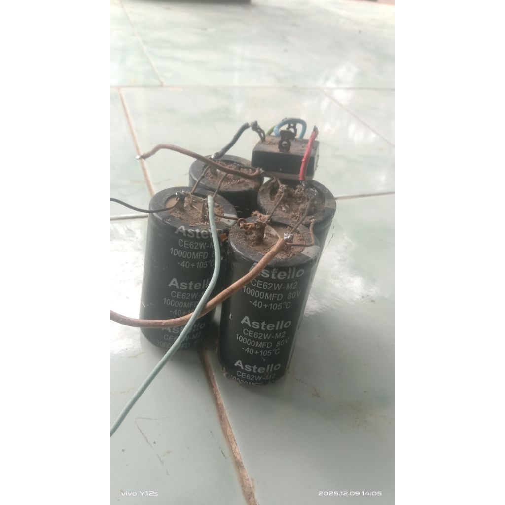 elco 80v 10000uf bekas normal