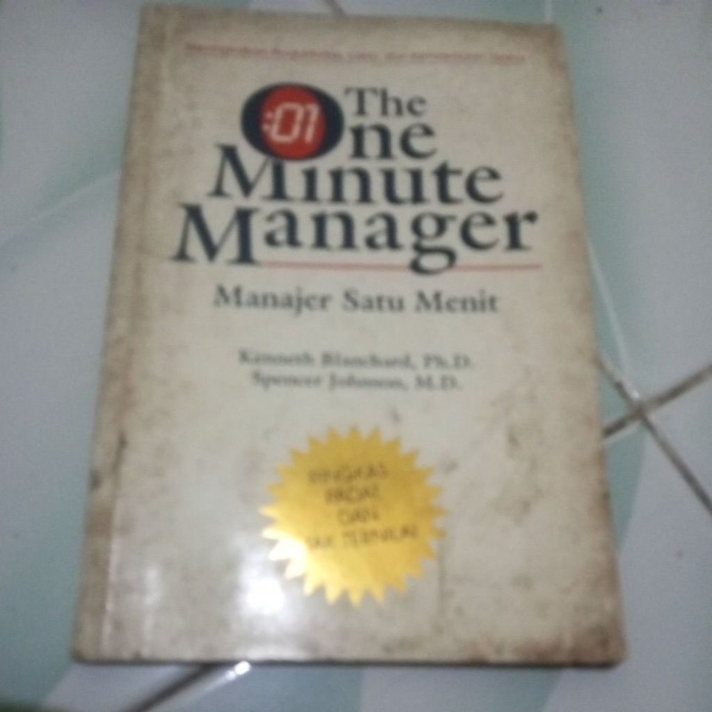 Buku The One Minute Manager – Manajer Satu Menit | Kenneth Blanchard | Preloved Asli