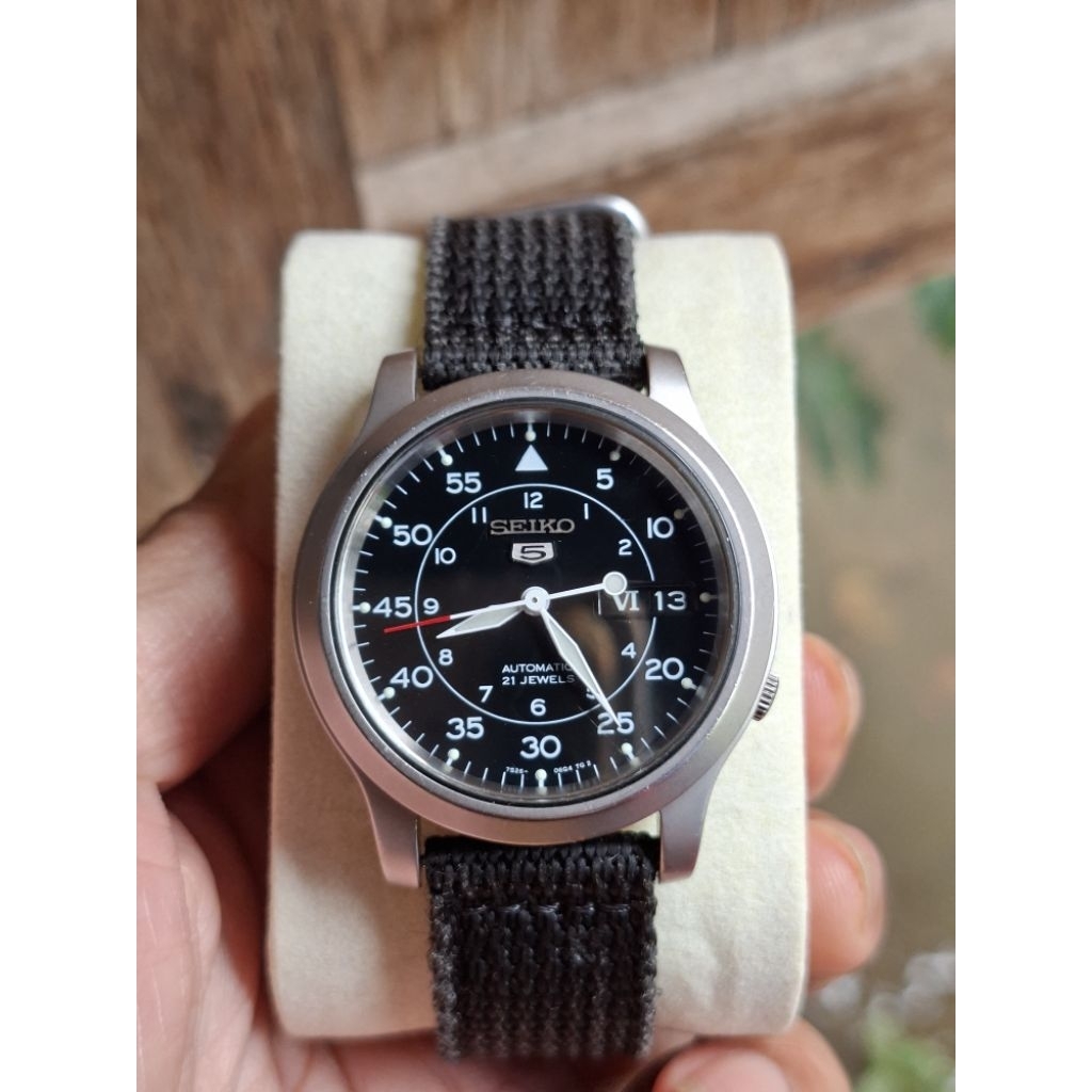 second seiko 5 Automatic SNK809k2 semua original bawaan