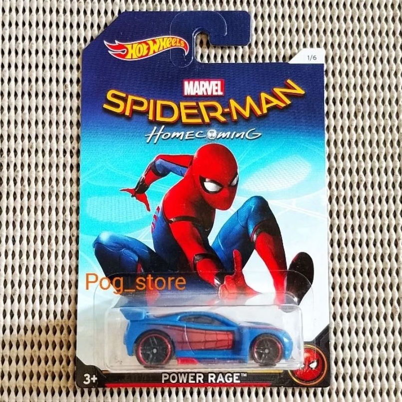 Hot Wheels Spiderman Power Rage - Blue
