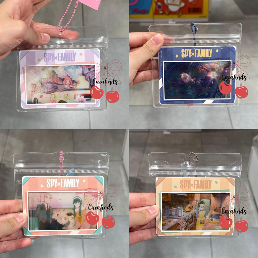 OHSOME x Spy x Family‼️Raster Card / Photo Card Keychain Spy x Family Anya Forger Collection (Purple