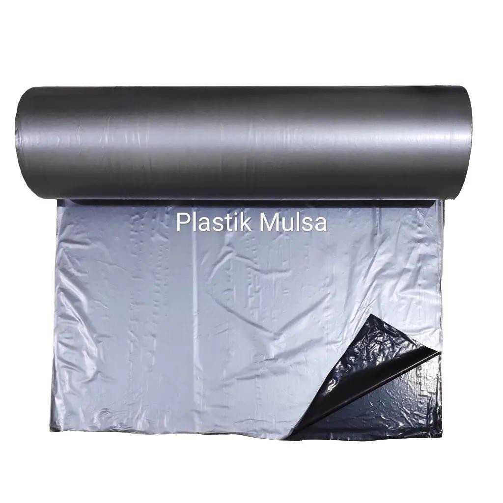 Eceran Per Meter Plastik Mulsa Hitam Perak Lebar 60-120/Plastik mulsa pertanian Meteran lebar 60-120