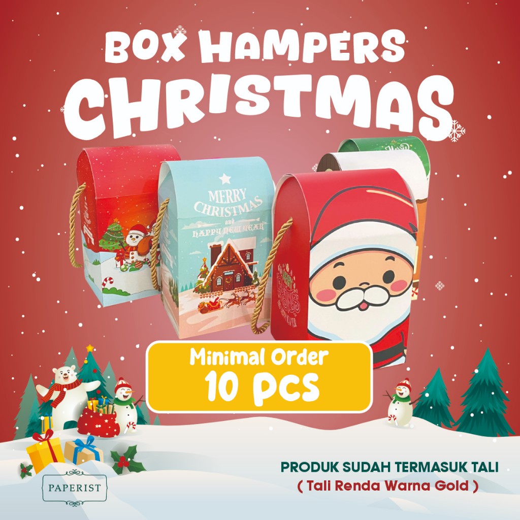 Box Hampers Natal Toples 400 ml / Christmas Hampers / Box Natal / Packaging Natal / Kado Natal