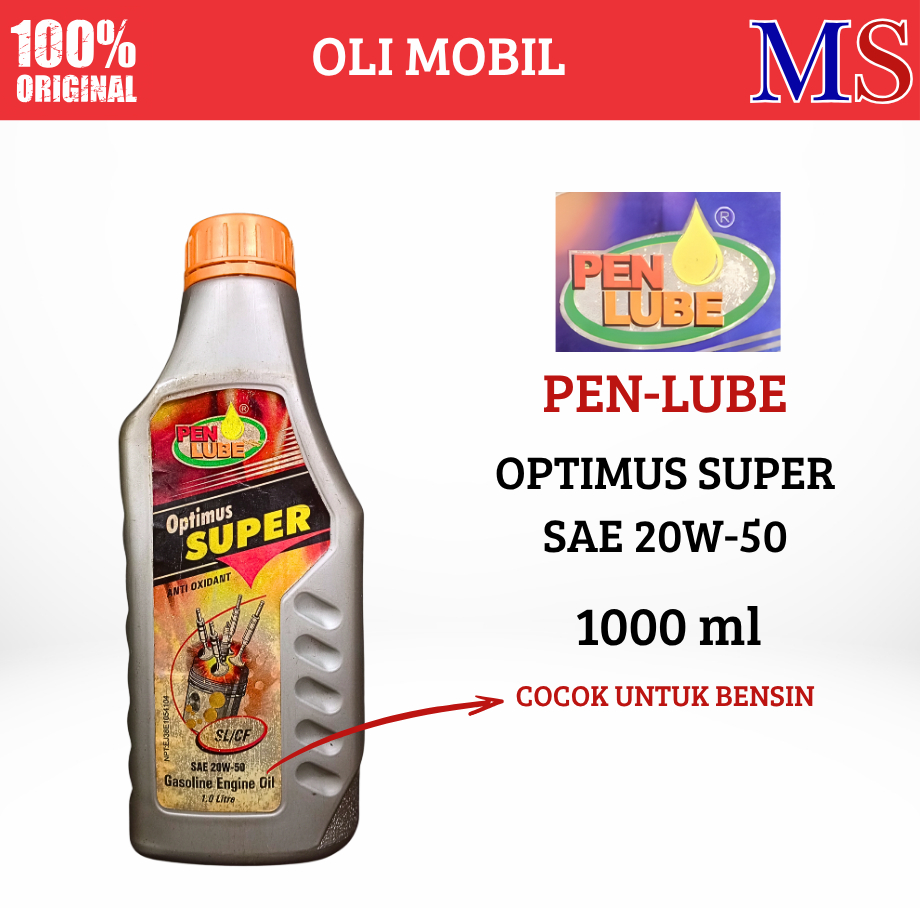 Oli Penlube OLI Mobil Optimus SAE 20W-50 Oli Berkualitas Tinggi