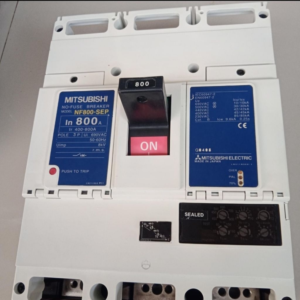 MCCB Breaker Mitsubishi NF800-SEP 800A