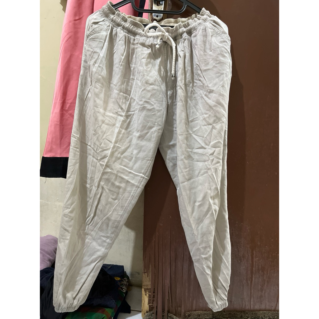 celana cream wanita panjang