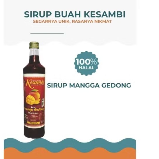 sirup buah kesambi khas cirebon rasa mangga gedong 100% halal