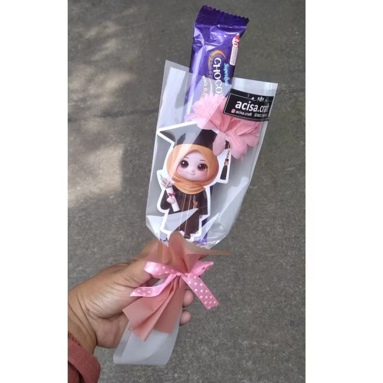 mini buket wisuda coklat murah bandung