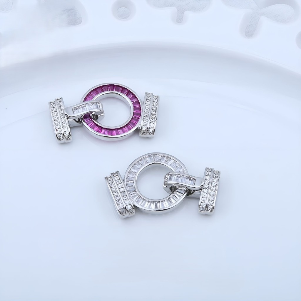 Kaitan Tembaga Lapis Emas 18K, Kaitan Kalung, Kaitan kalung Mutiara, Aksesoris Kalung Mutiara