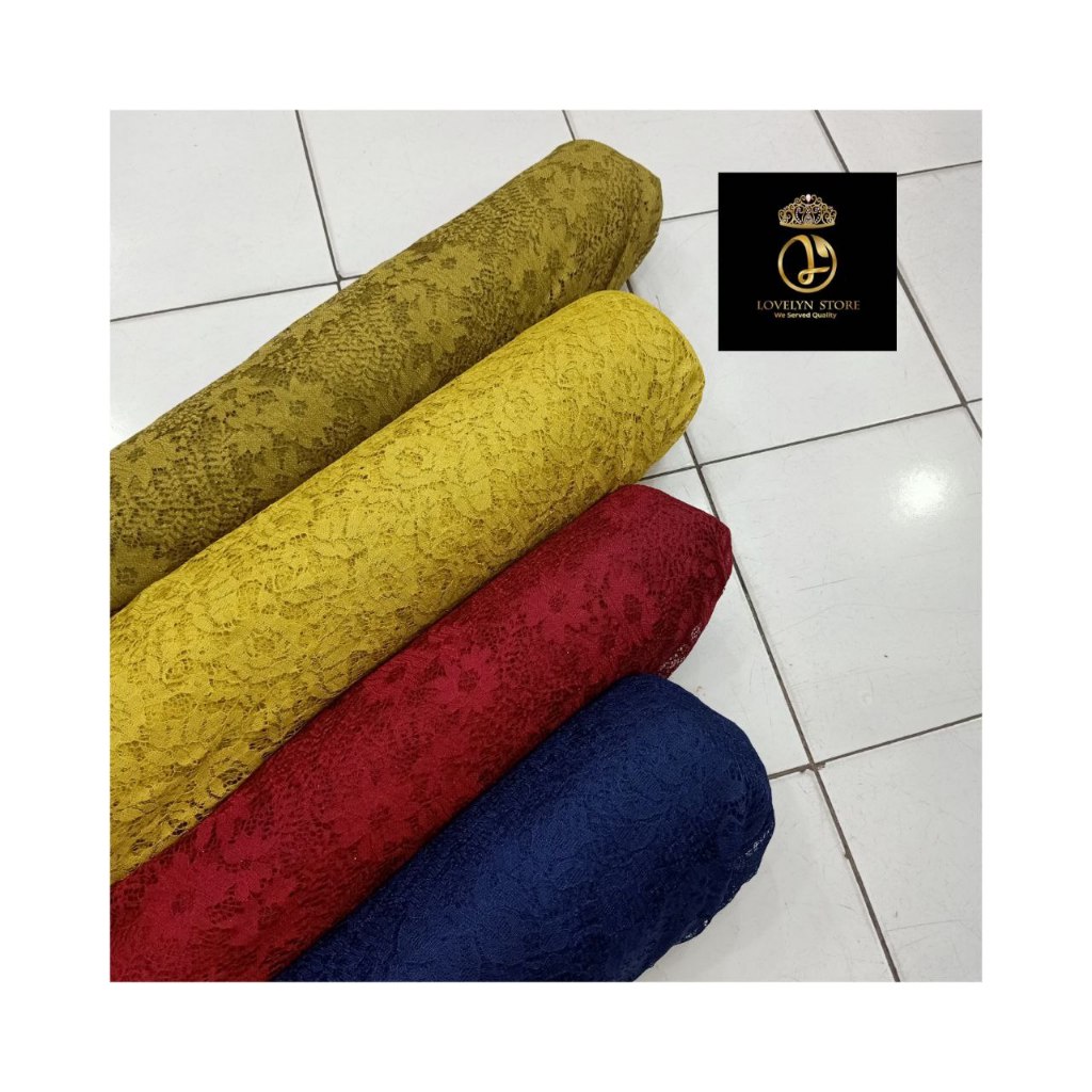 Kain Brokat Korneli (harga per 2 meter) cocok untuk kebaya pesta wisuda