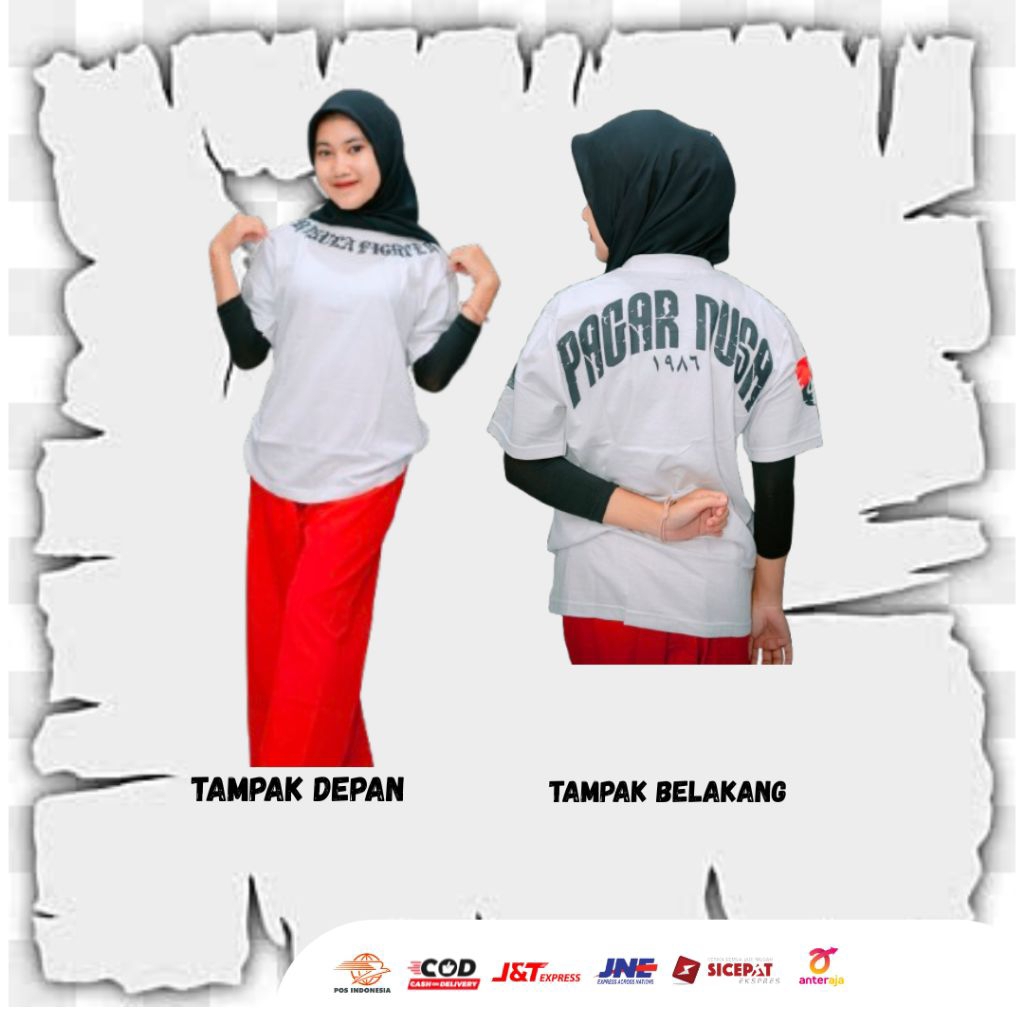 T-Shirt Kaos Pagar Nusa 1986 Arab Trisula Fighter - Baju Pencak Silat Distro