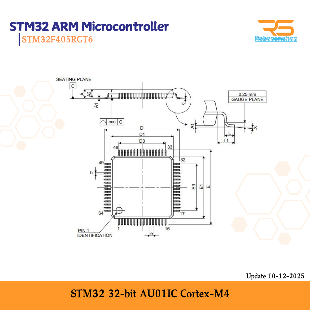 Fish Yummy Stm32F407Vgt6 Stm32F407 Vgt6 Stm32F405Rgt6 Stm32F405 Rgt6 Arm Microcontroller Stm32