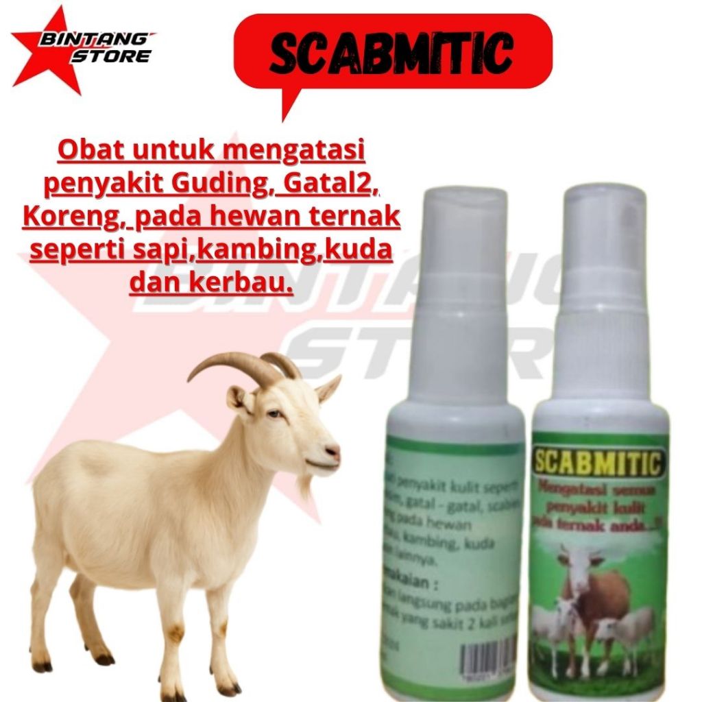 Scabmitic Spray Anti Gatal Eksim Hewan 30 ml