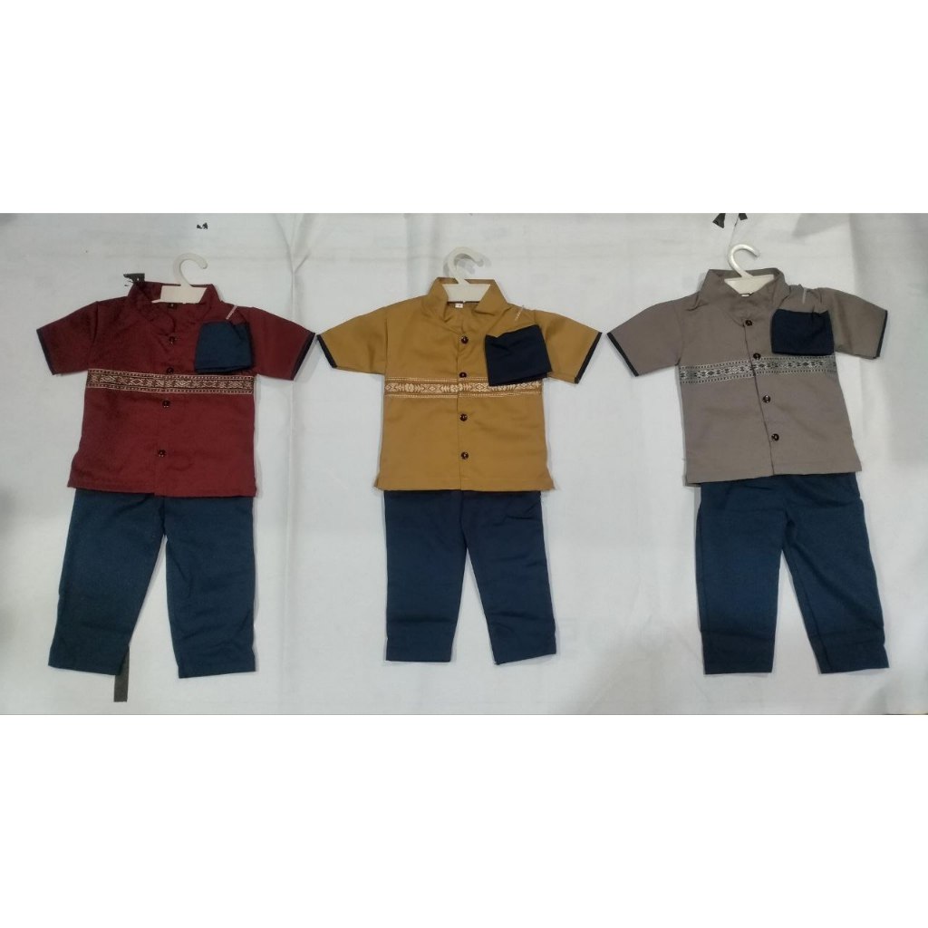 Pakaian Muslim Anak Laki-laki - Koko Bayi Laki-lakiUsia 4-18 Bulan - Nia Koko Habibi