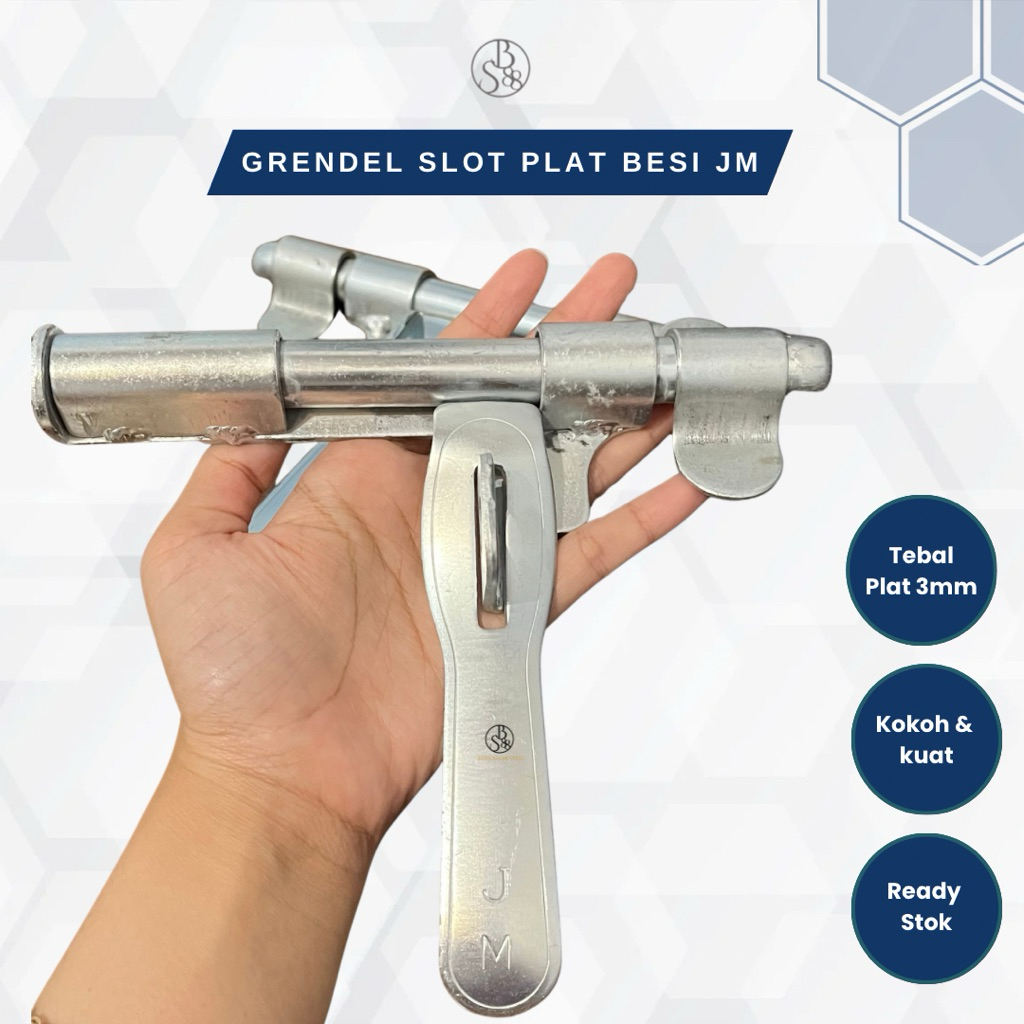 Slot Grendel Long Pagar Besi  | Grendel Besar Plat Besi Gagang Panjang