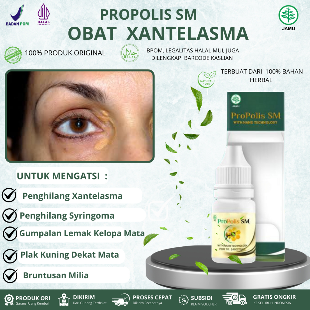 Obat Untuk Penghilang Gumpalan Lemak Di Kelopak Mata, Penghilang Syringoma, Penghilang Xantelasma - 