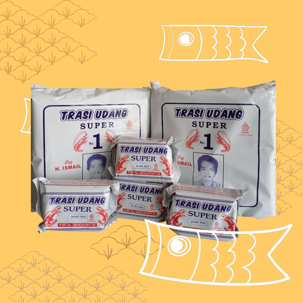 Terasi Ismail 100 gr / Terasi H. Ismail / Terasi Udang / Terasi Tuban