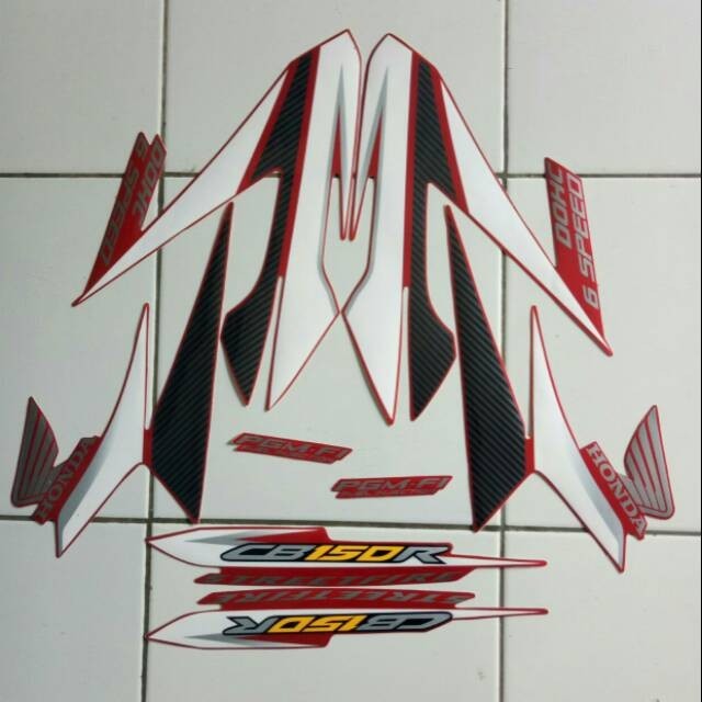 Stiker Striping CB150R 2014 Merah / Striping CB150R Old