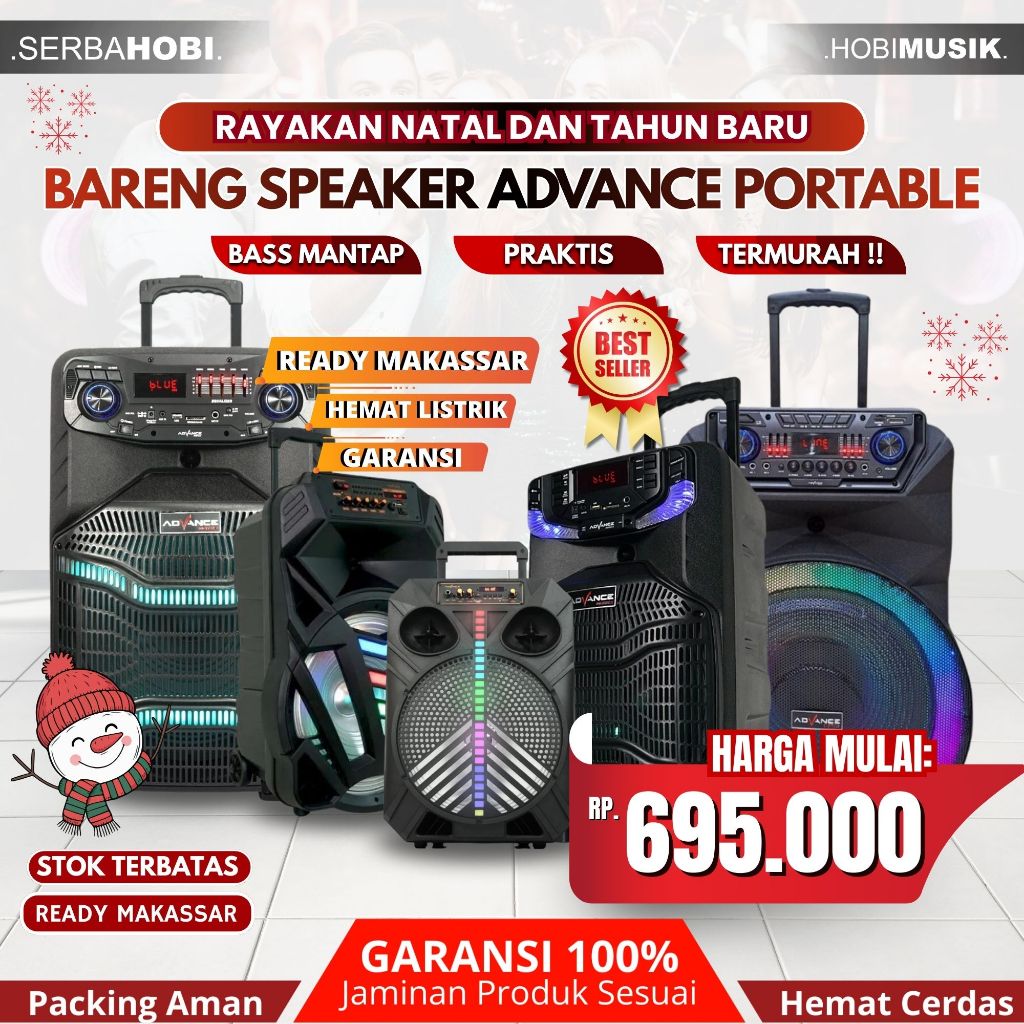 SPEAKER PORTABLE ADVANCE / SPEAKER KARAOKE ADVANCE GARANSI