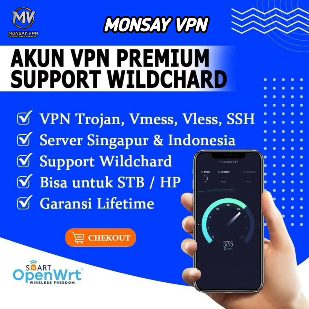 Config premium Ssh Trojan Vless Vmess (STB, HP, Openwrt)