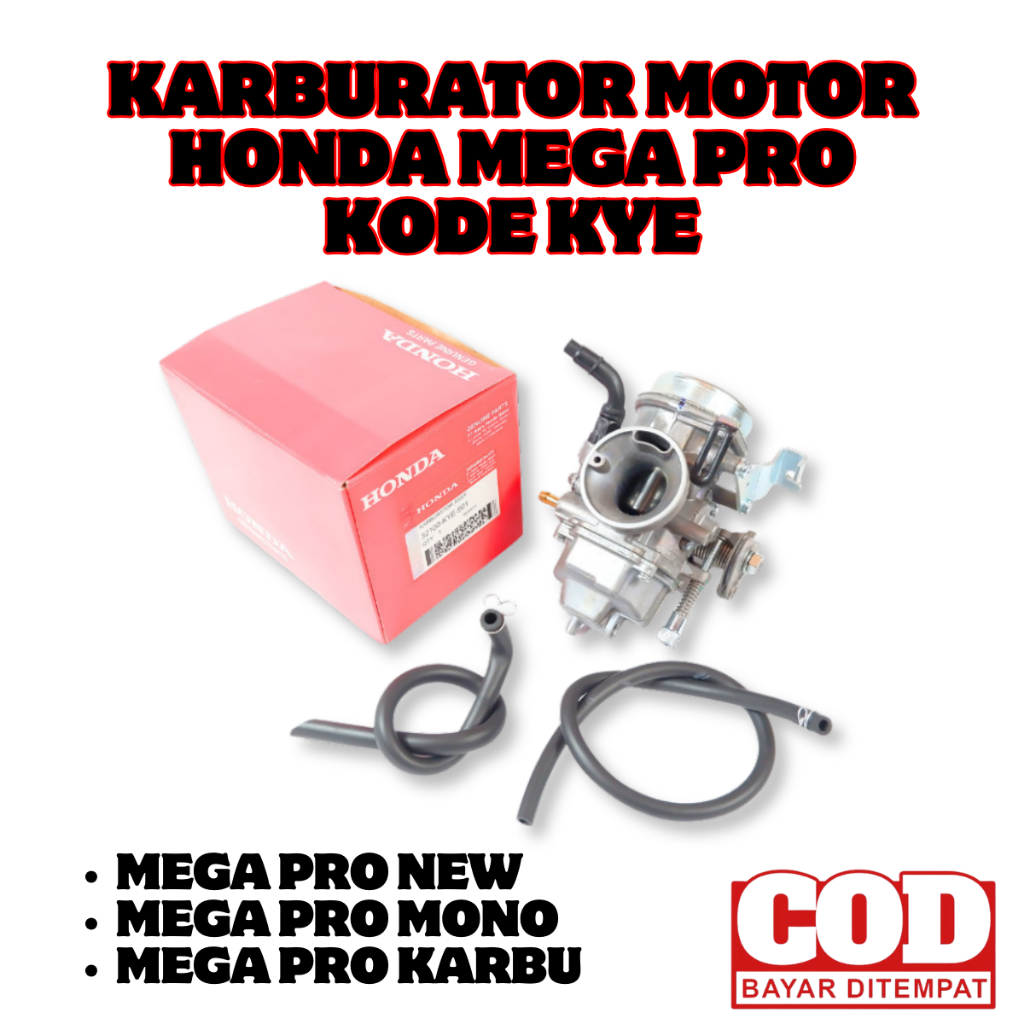 Karburator Motor Honda Mega Pro original premium / Karbu KYE Mega Pro New -  32100-KYE-901 ori