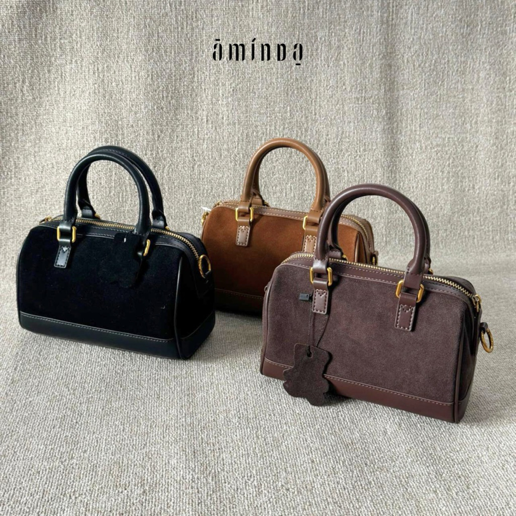 Aminda Nicole Tas Wanita Kulit Sapi Kecil Original