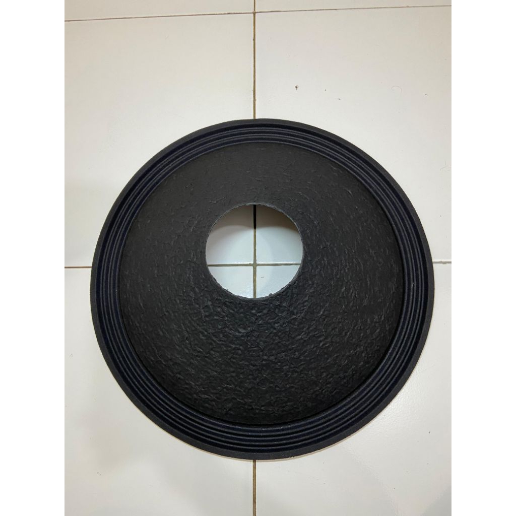 DAUN SPEAKER 18 INCH 3R KULIT JERUK GARIS LUBANG 100mm COATING
