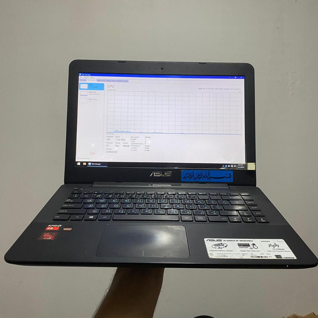 Laptop Asus X454Y AMD A8-7410 RAM 8GB SSD Samsung 500GB SECOND QUAD CORE
