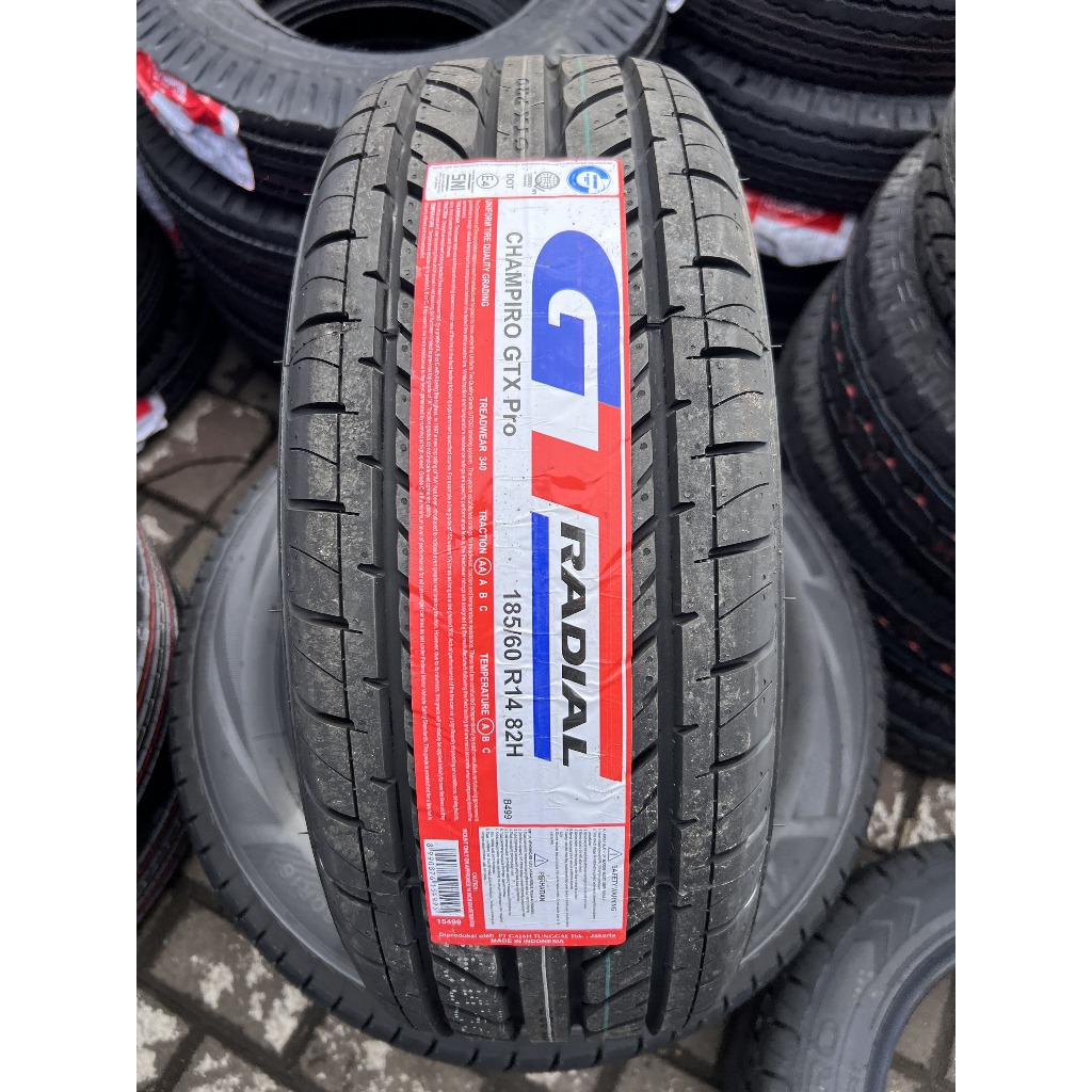Ban Mobil GT Radial Champiro GTX Pro 185/60 R14 cocok untuk Honda Jazz, Toyota Vios, Suzuki Swift