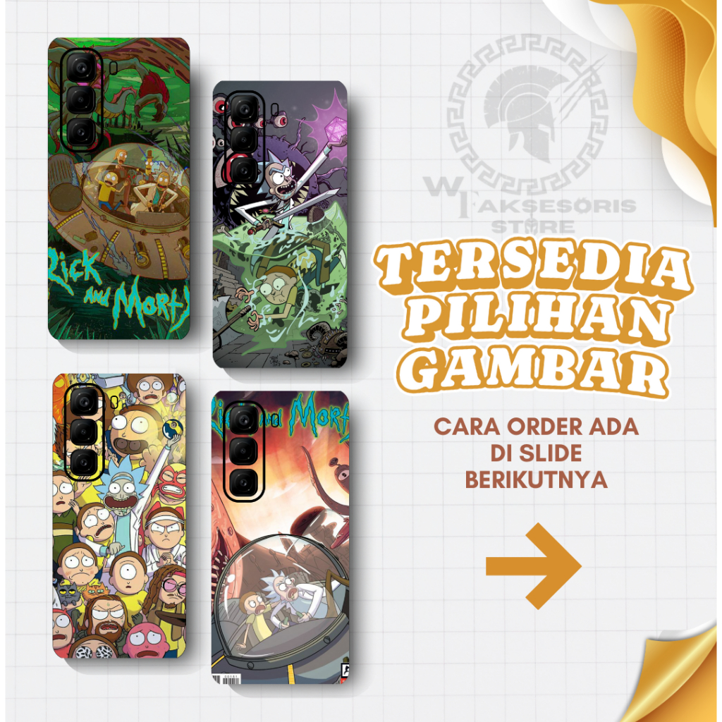 Custom Garskin Semua Tipe Hp | RICK & MORTY STIKER HP ANTI JAMUR