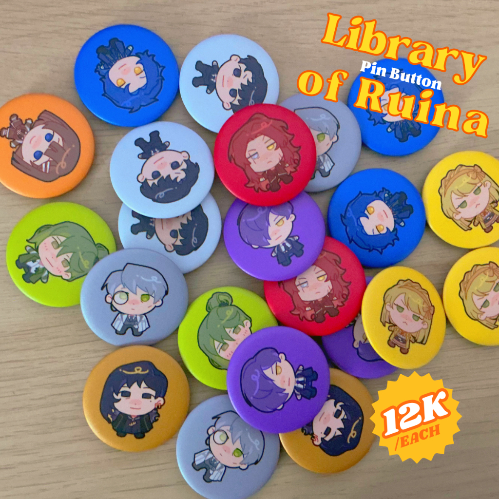 Library of Ruina Pin Button