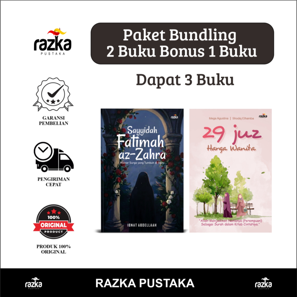 Paket Bundling Sayyidah Fatimah & 29 Juz Harga Wanita -- Bestseller -- razkapustaka