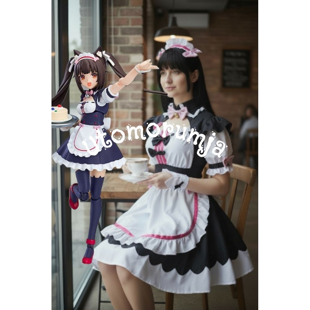 utomorumja Vanilla Nekopara chocola Costume Kostum Cosplay