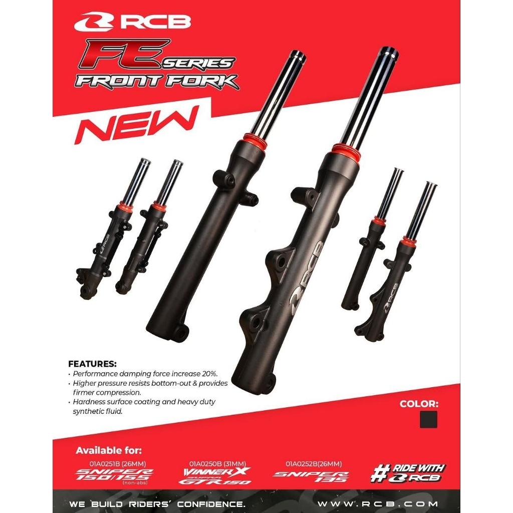 shock depan rcb vario beat scoopy stylo original rcb malaysia premium shock depan rcb vario 125 150 