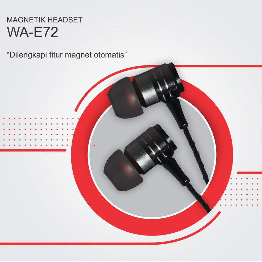 WAWAWA Headset WA-E72 HiFi Extra Bass Premium Design