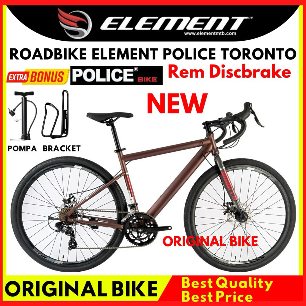 Sepeda Gravel Element Police Toronto Terbaru