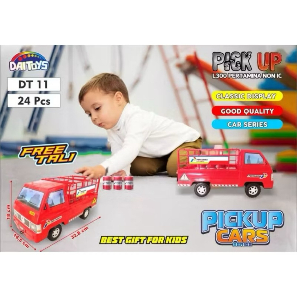 Mainan Mobil Pick Up L300 PERTAMINA OLI / Mainan Pickup Versi TABUNG OLI PERTAMINA MURAH