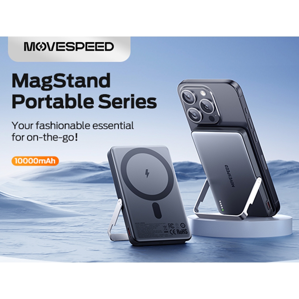 CCC Certified MOVESPEED S10Pro 10000mAh | S05Pro 5000 mAh Magnetic Power Bank Wireless Portable Exte