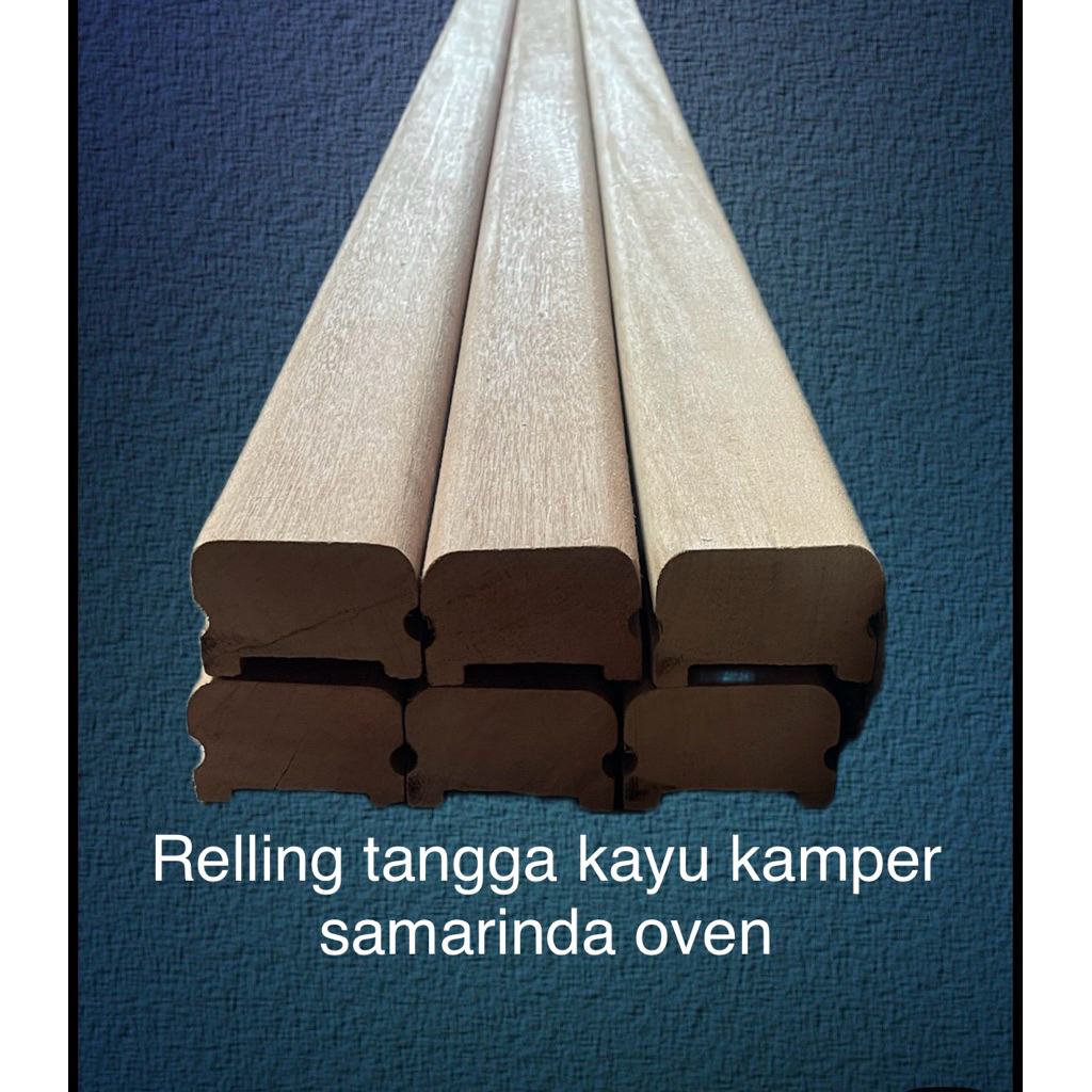 relling tangga kayu kamper samarinda oven 490-500 x 4 x 6 cm
