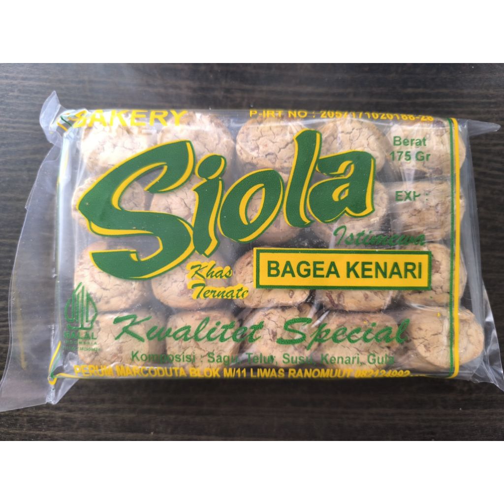 Siola Bagea Kenari Khas Ternate