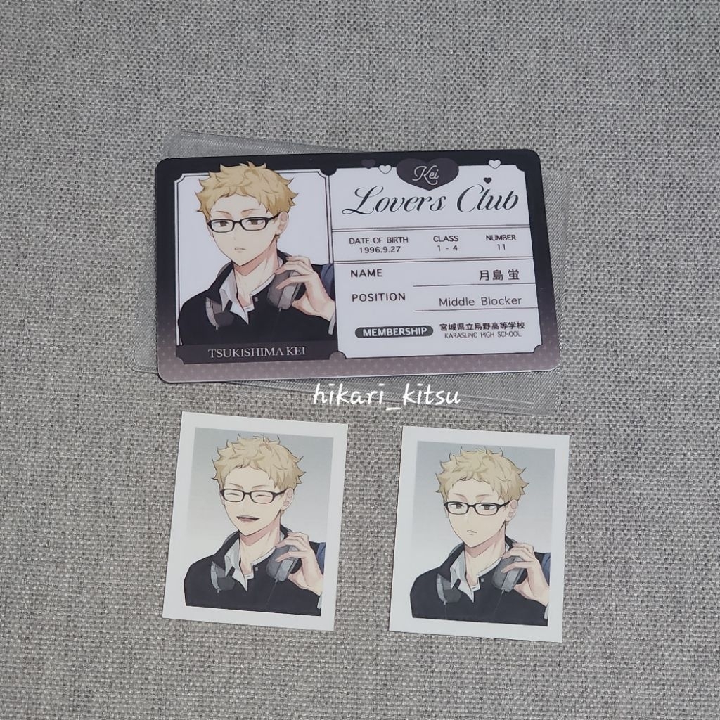 Haikyu ID Card Kageyama Tobio , Hinata Shoyo (ri_mumu), Lover's Club Oikawa Tooru, Tsukishima Kei