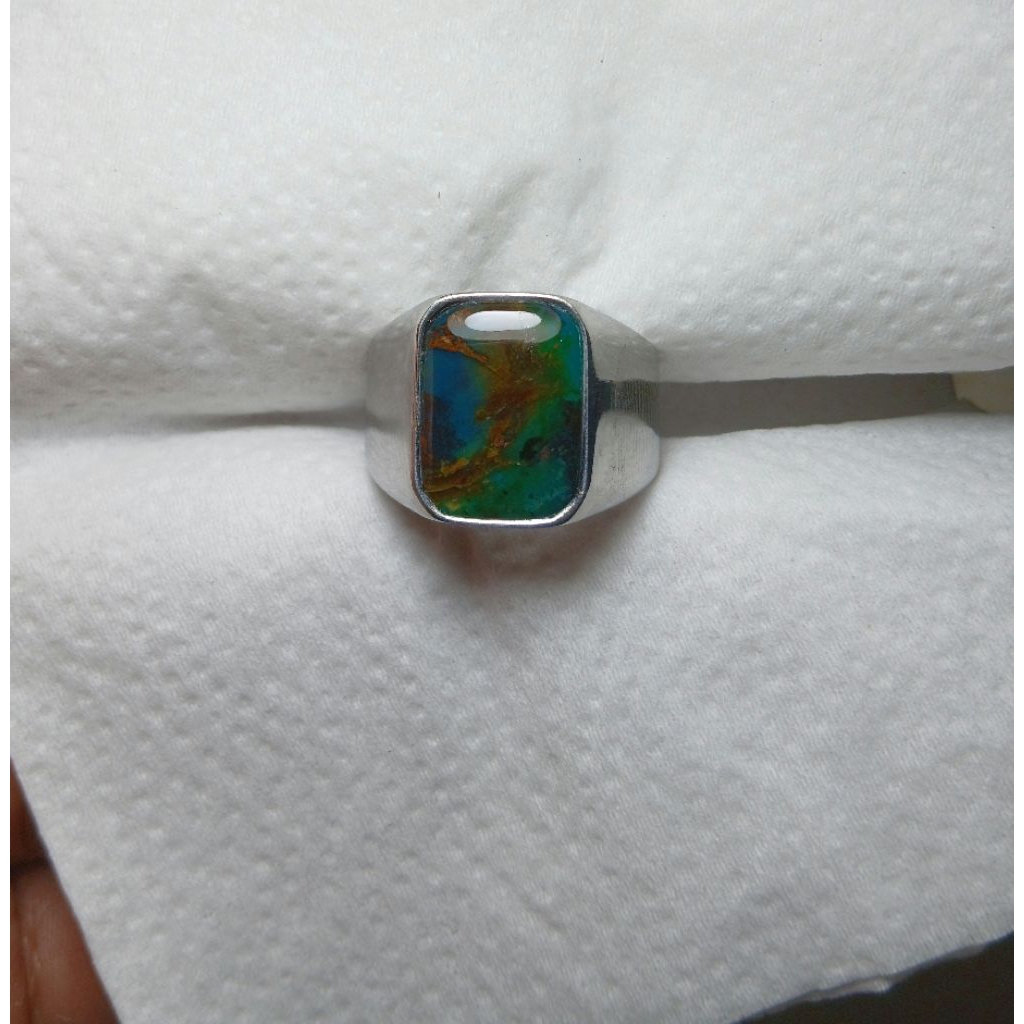 Cincin bacan kembang kotak natural