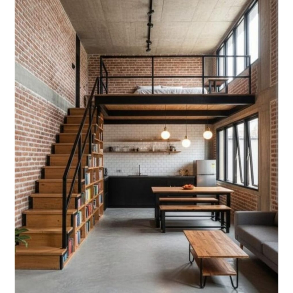 tersedia mezanine u tuk rungan dalem rumah