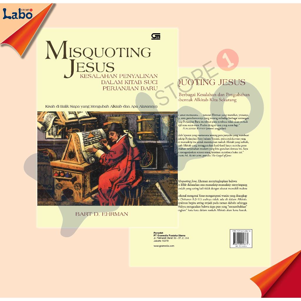 Buku Misquoting Jesus Kesalahan Penyalinan Dalam Kitab Perjanjian Baru