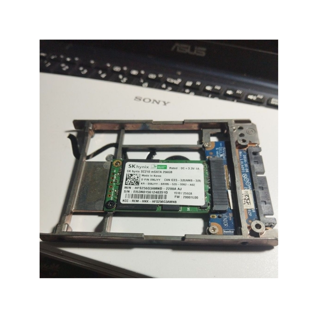 SSD mSATA 256GB merk SK Hynix sc210 Made Korea serial ATA