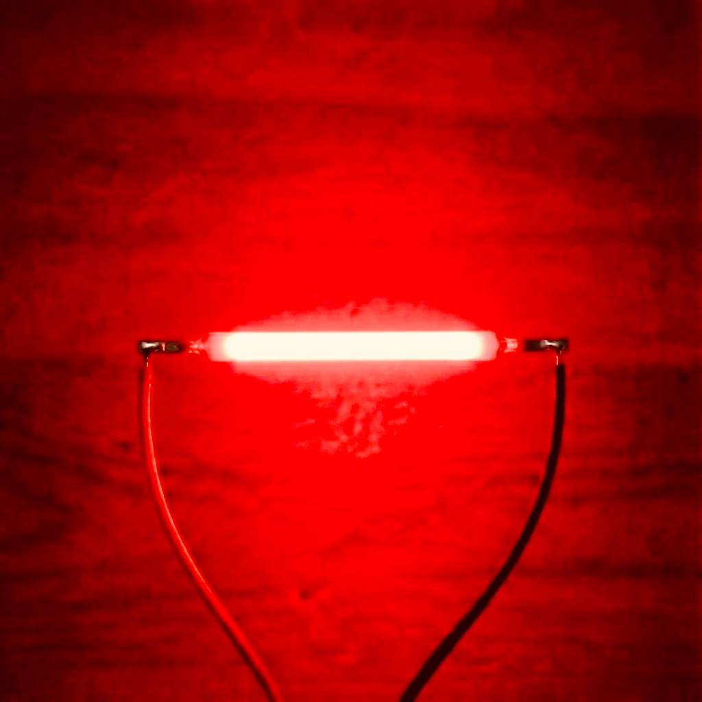 LED Filament Edison 3V 26mm 120mA Red Merah LED Filamen Bulb