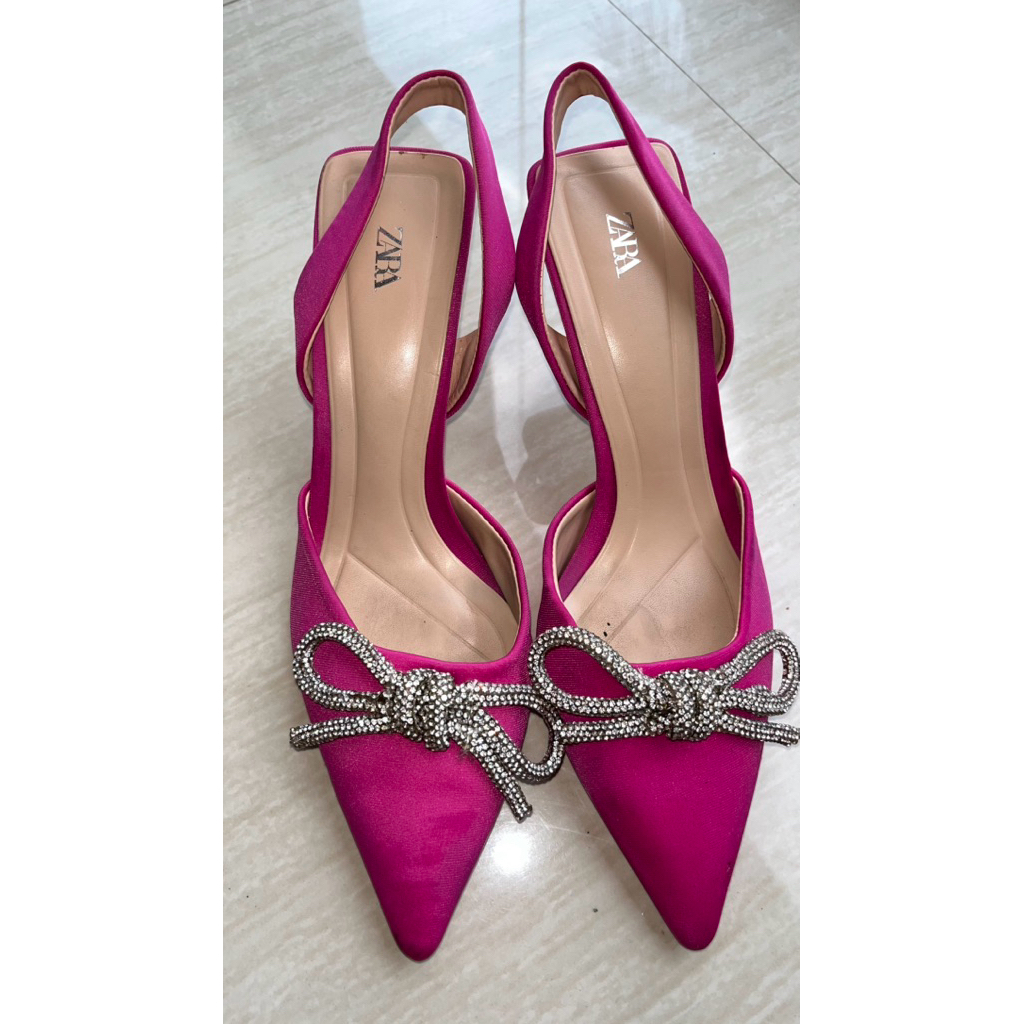 Septu Heels Zara Pink Fuschia untuk Acara Formal, Pesta, Nikahan